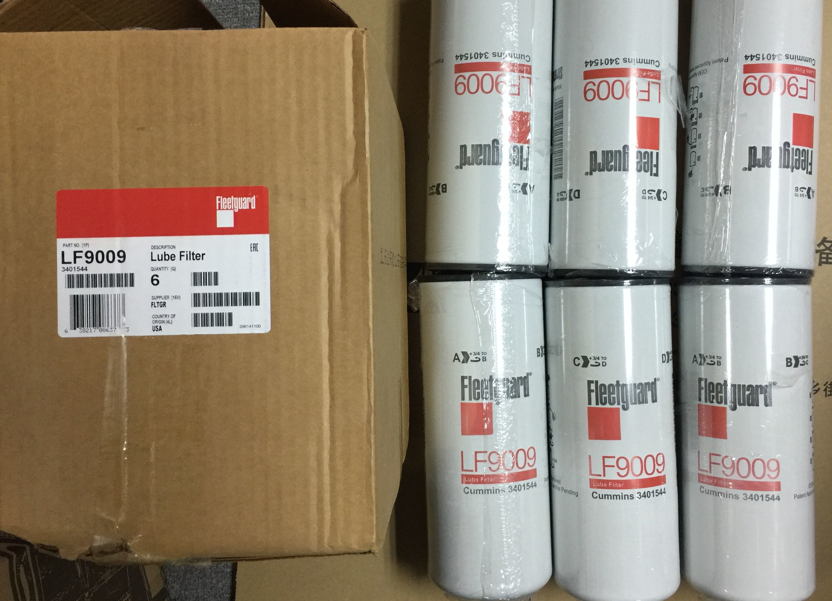 USA CUMMINS diesel generator parts,Cummins oil filters,LF9009,LF3000