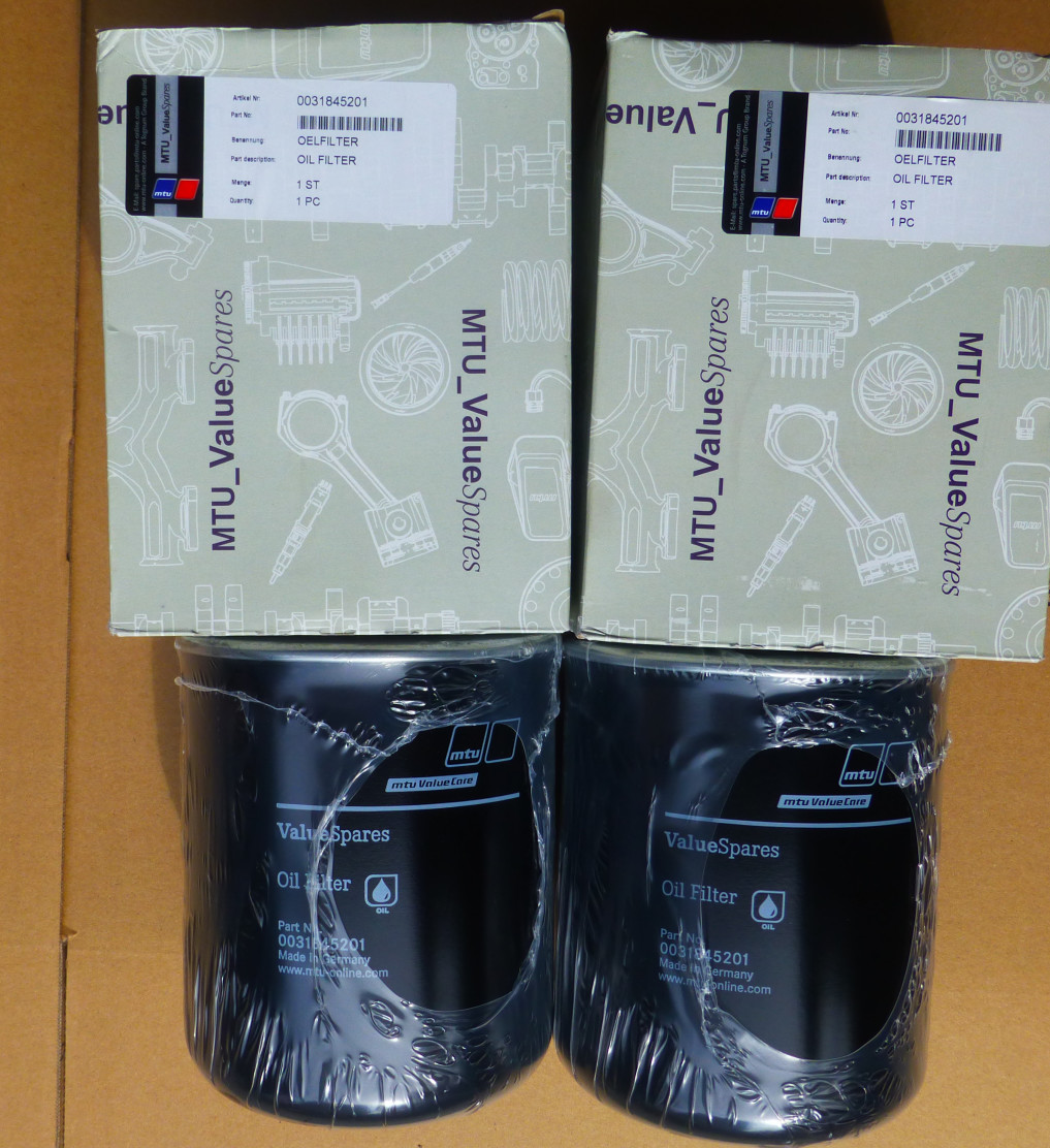 Germany mtu or Benz diesel engine parts, MTU OIL FILTER, oil filter for