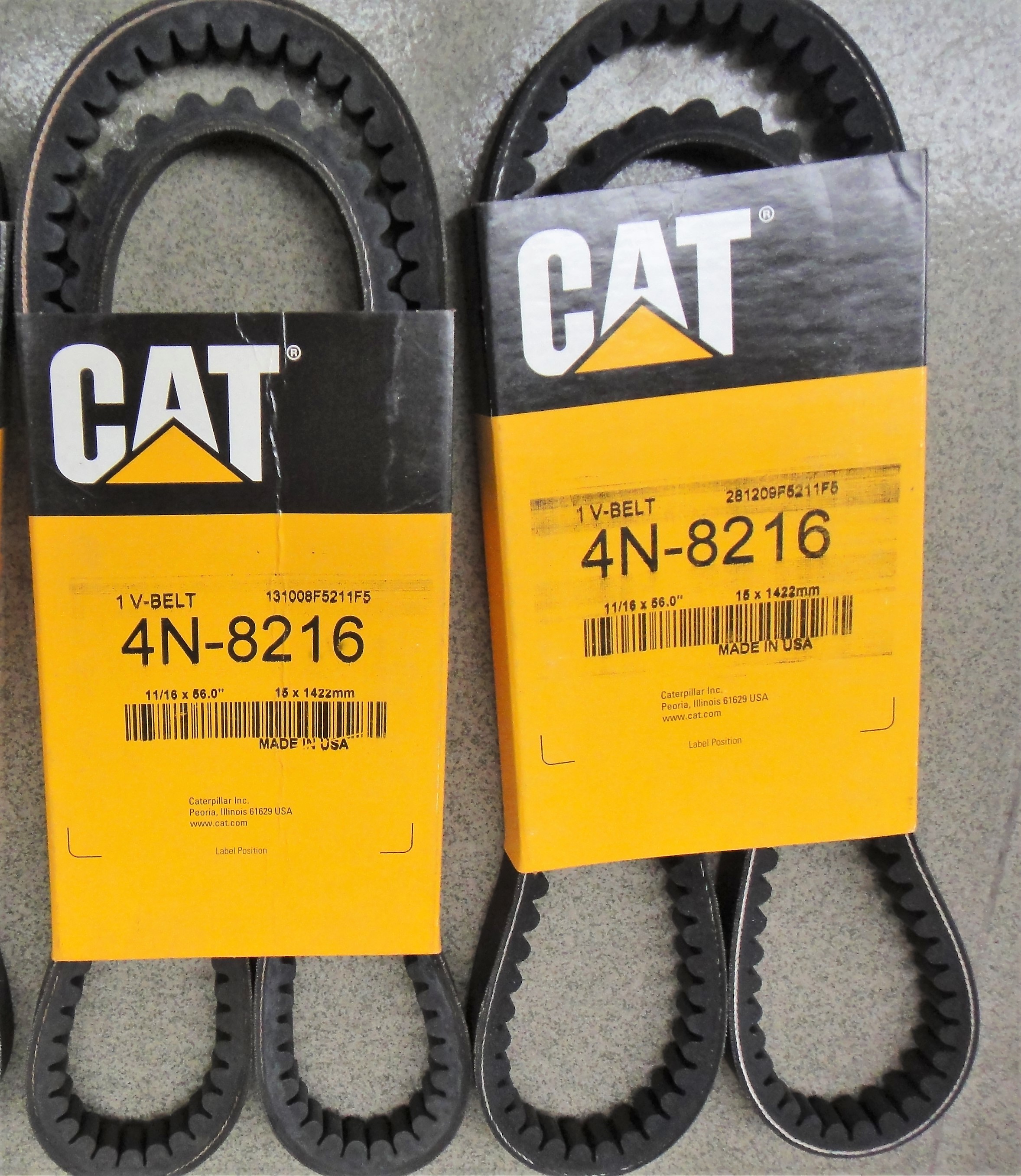 USA Caterpillar diesel generator parts, belts for Caterpillar,belts for